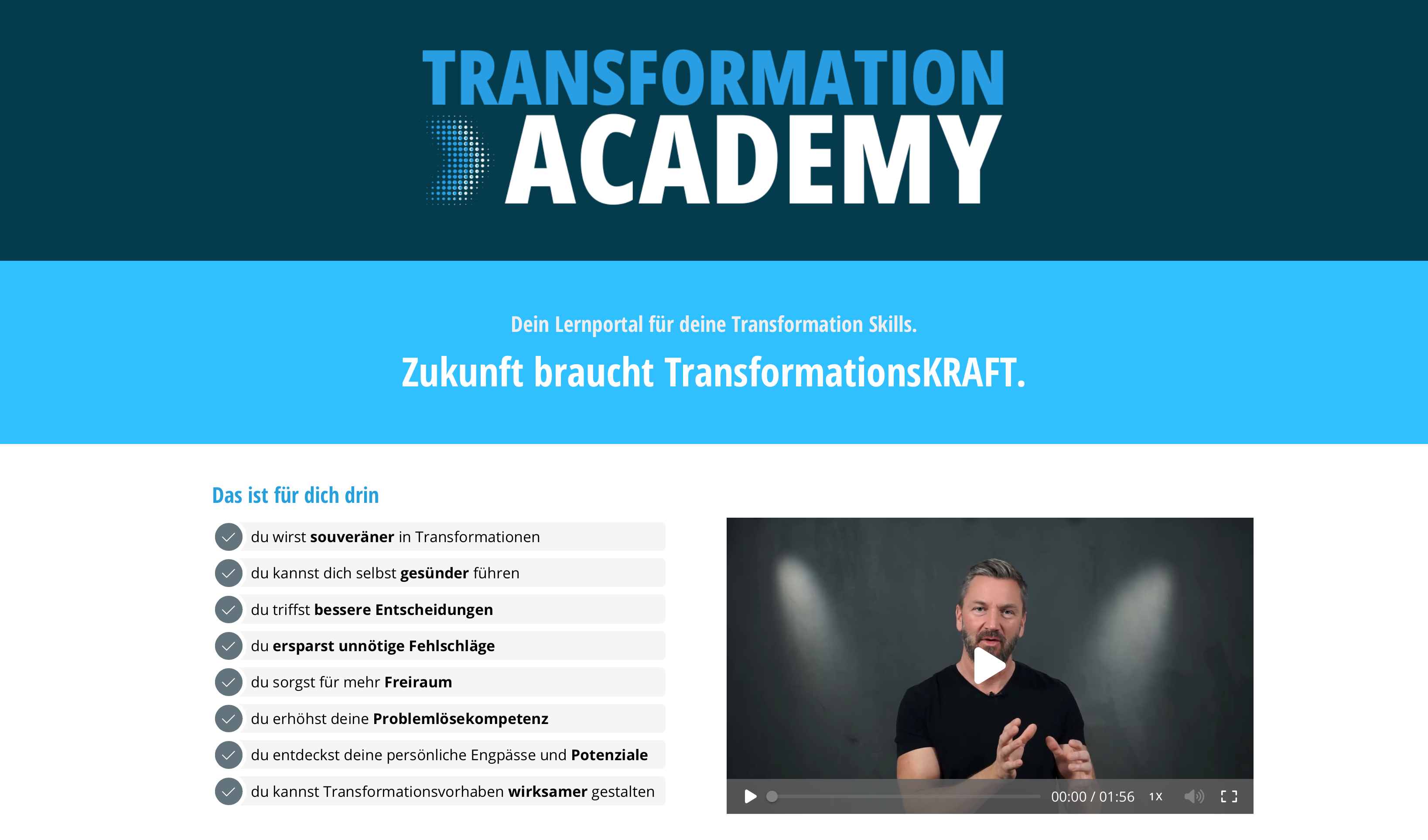 Jahreslizenz - Transformation Academy