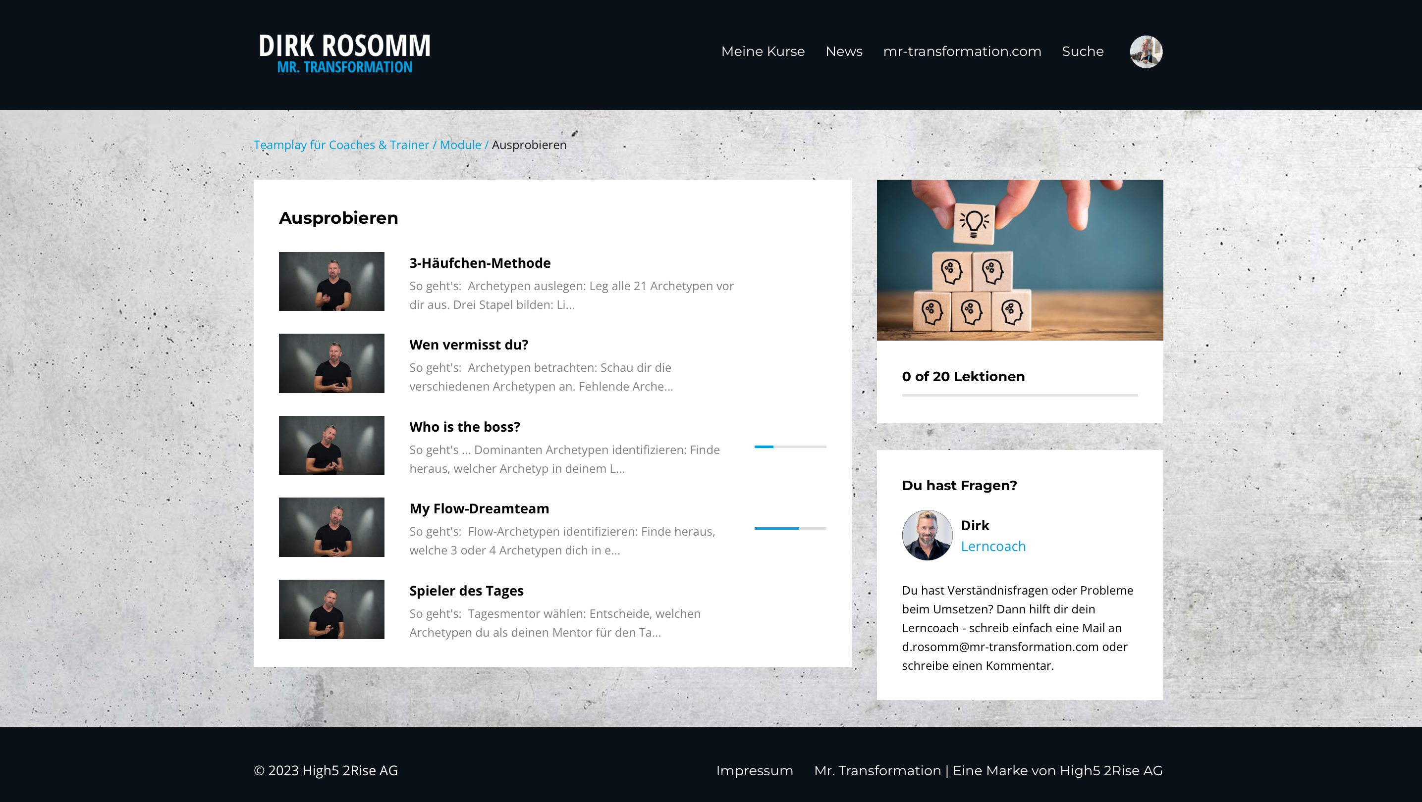 Ergänzungskurs: Trainer & Coaches