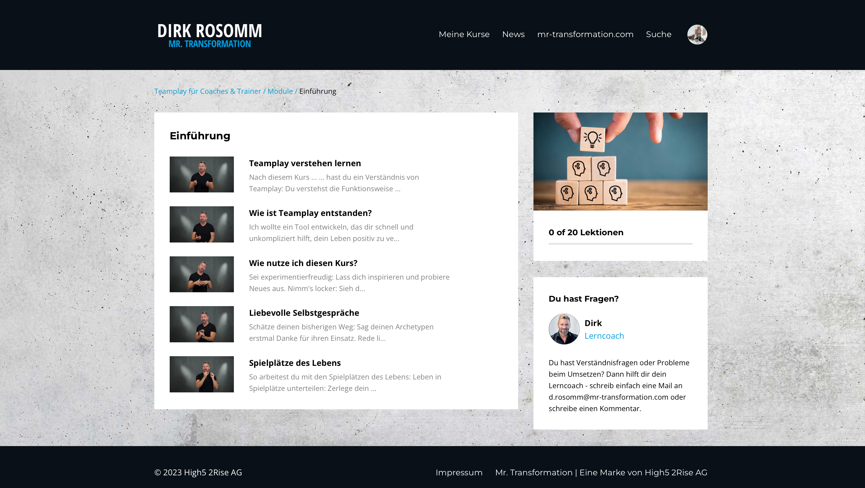 Ergänzungskurs: Trainer & Coaches