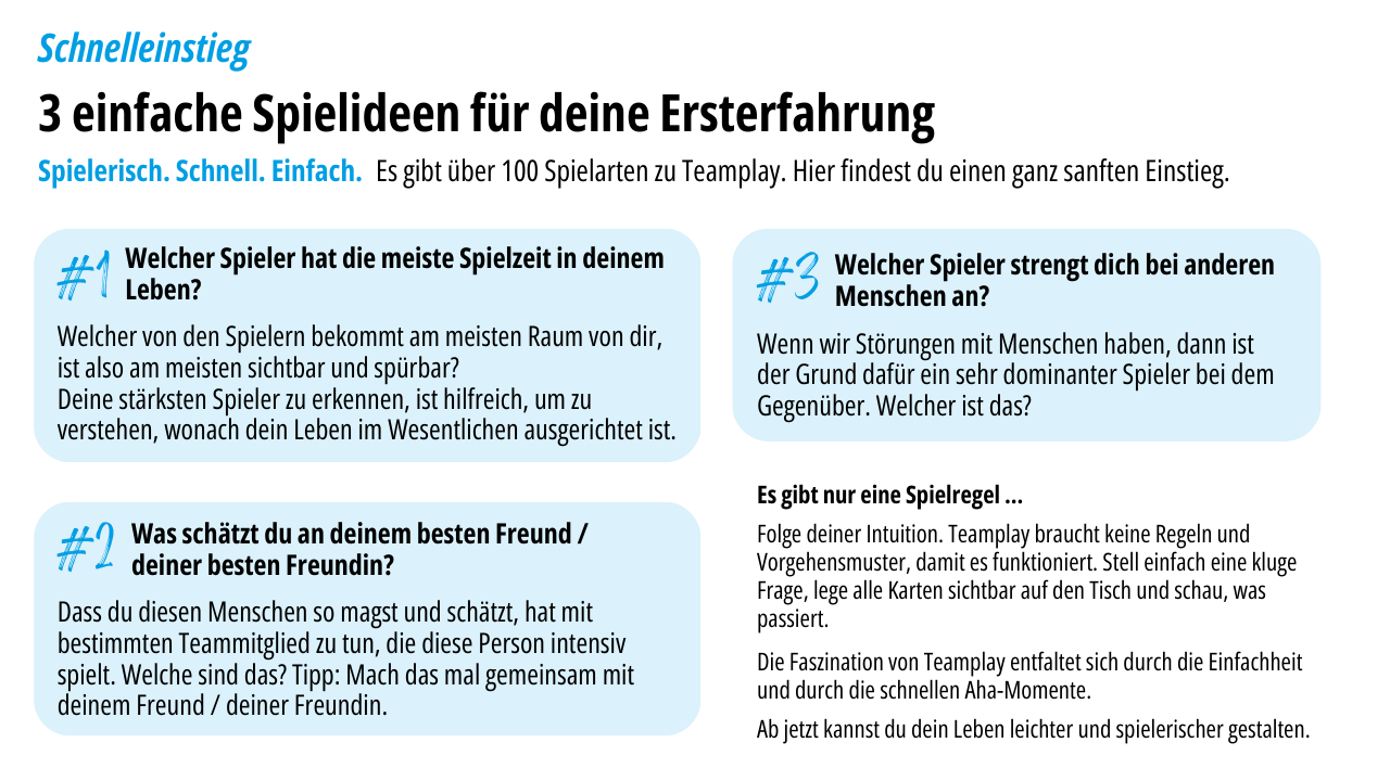 TeamPLAY Kartenset (englisch)