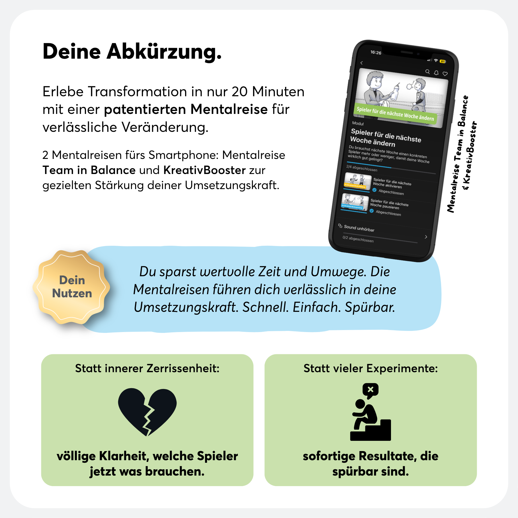 Aus Selbstzweifeln wird UmsetzungsKRAFT