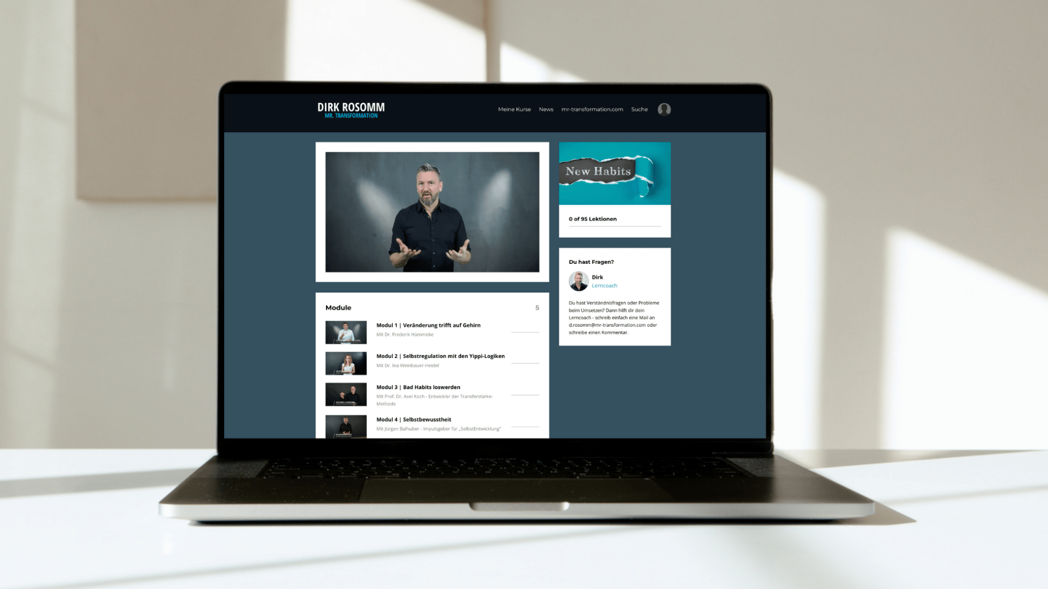 Videokurs: New Habits - Mr. Transformation Shop
