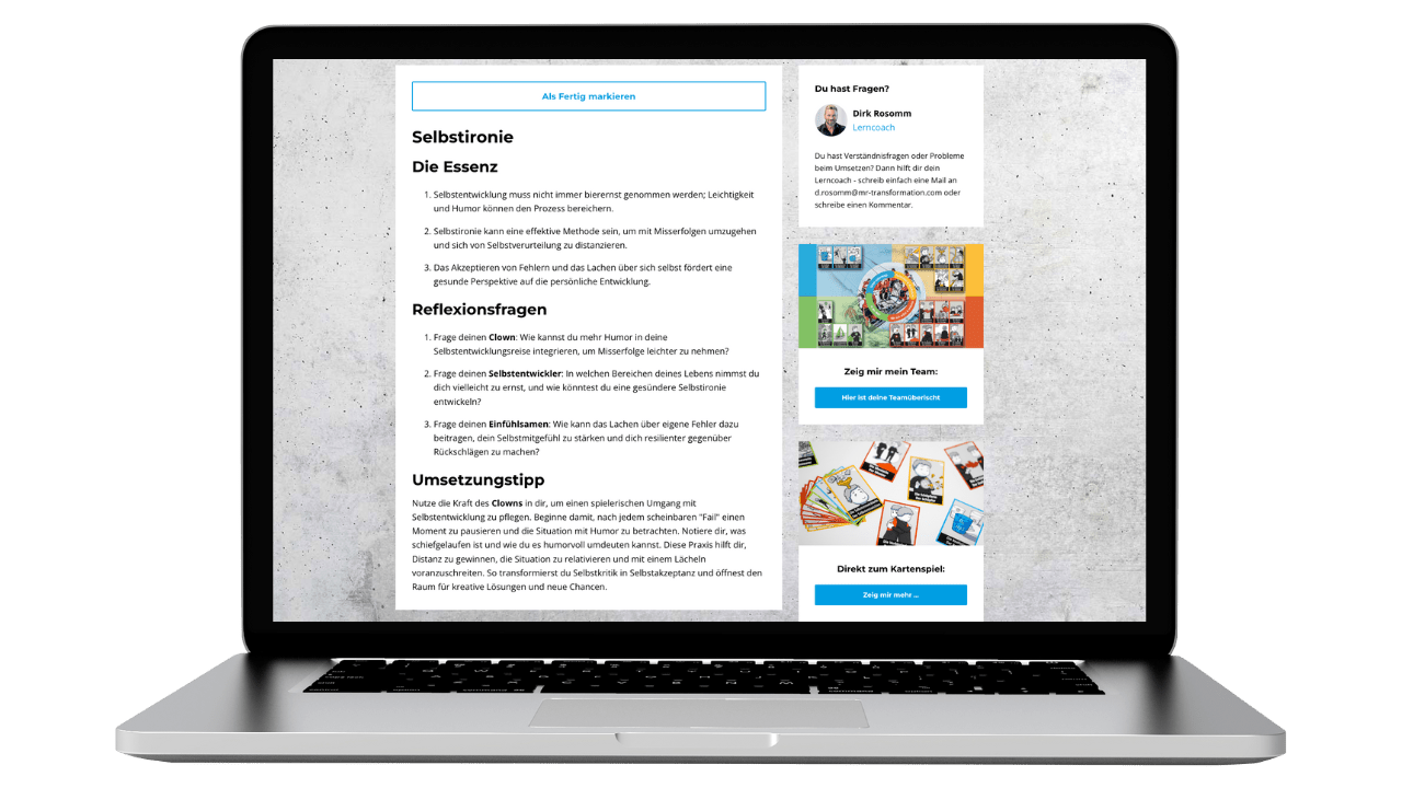 Videokurs: Selbstverantwortung - Mr. Transformation Shop